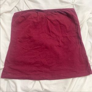 Burgundy Tube Top